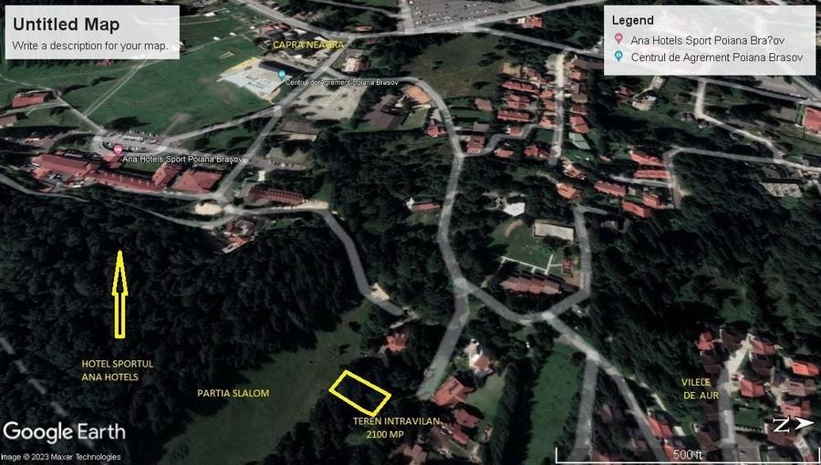 Teren Construcții intravilan de 2100 mp, în Poiana Brașov