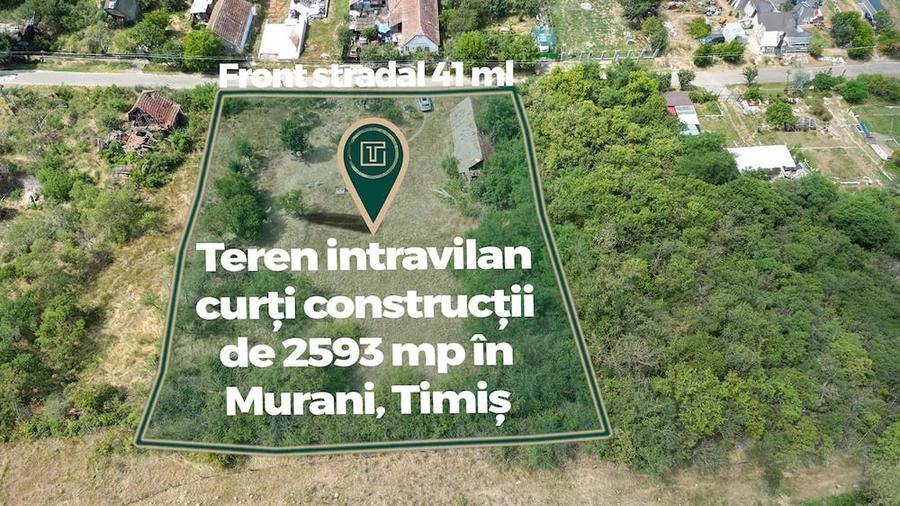 Teren de 2593 mp, în Murani