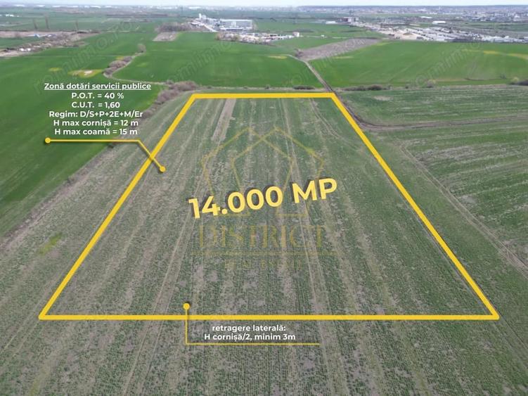 Teren de 14000 mp, în Covaci