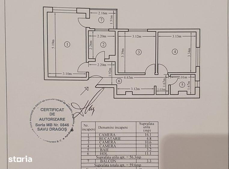 Apartament cu 3 camere decomandat, mobilat în Sălăjan