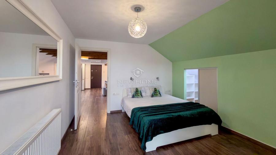 Apartament cu 3 camere semidecomandat, mobilat în Borhanci