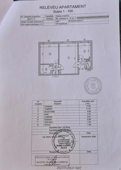 Apartament cu 2 camere semidecomandat în Parcul Circului