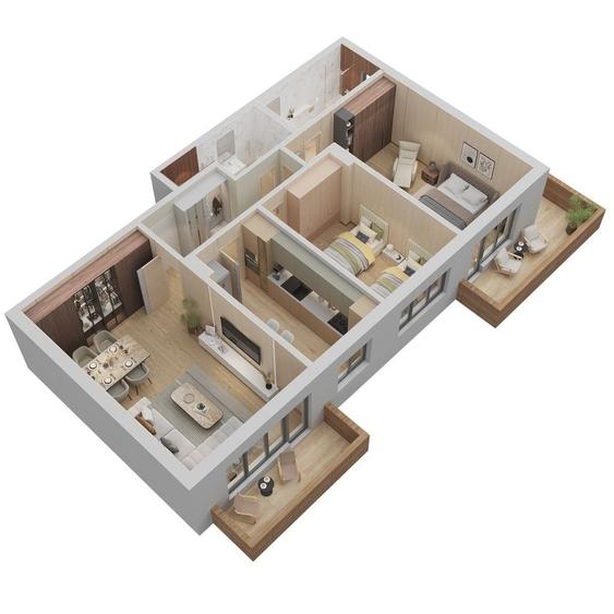 Apartament cu 3 camere decomandat în 13 Decembrie — fotografia 1