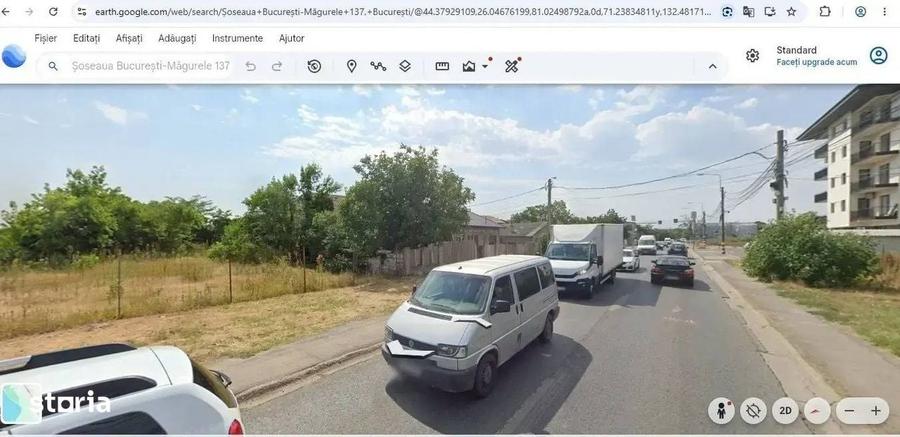 Teren intravilan 5550 mp La Sos Bucuresti Magurele Deschidere 25 mp - 3