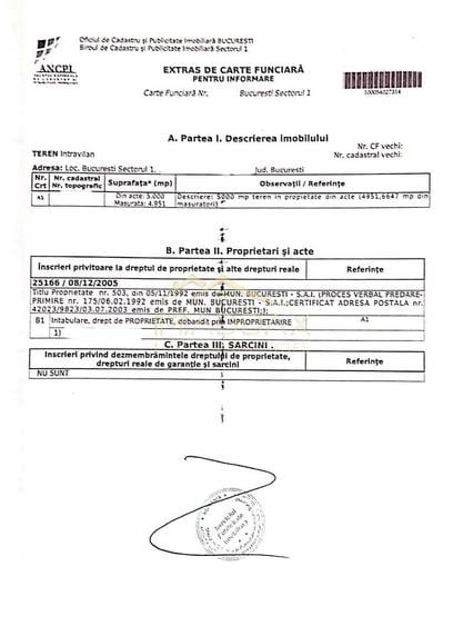 Teren Construcții intravilan de 5000 mp, în Străulești