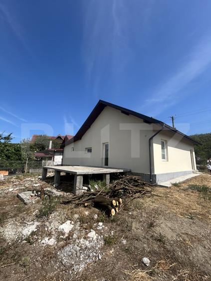 Casă individuală cu 3 camere cu Canalizare în Petrești
