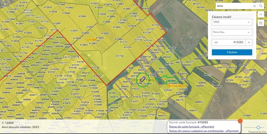 Teren agricol extravilan de 18456 mp, în Peciu Nou