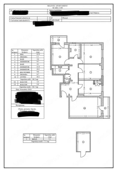 Apartament cu 4 camere decomandat în Traian