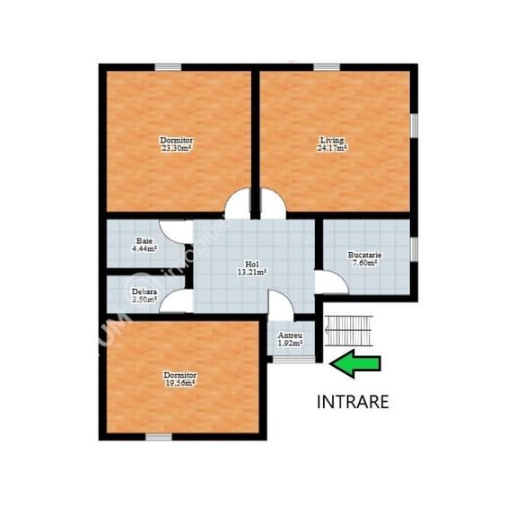 Apartament 3 camere decomandate curte comuna din zona Tiglari Sibiu - 13