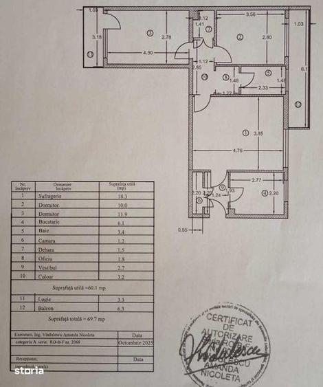 Apartament cu 3 camere în Drumul Taberei