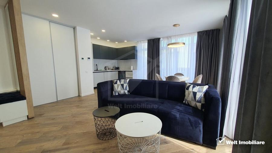 Apartament cu 2 camere semidecomandat, mobilat în Central