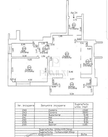 Apartament cu 2 camere semidecomandat, mobilat în Torontalului