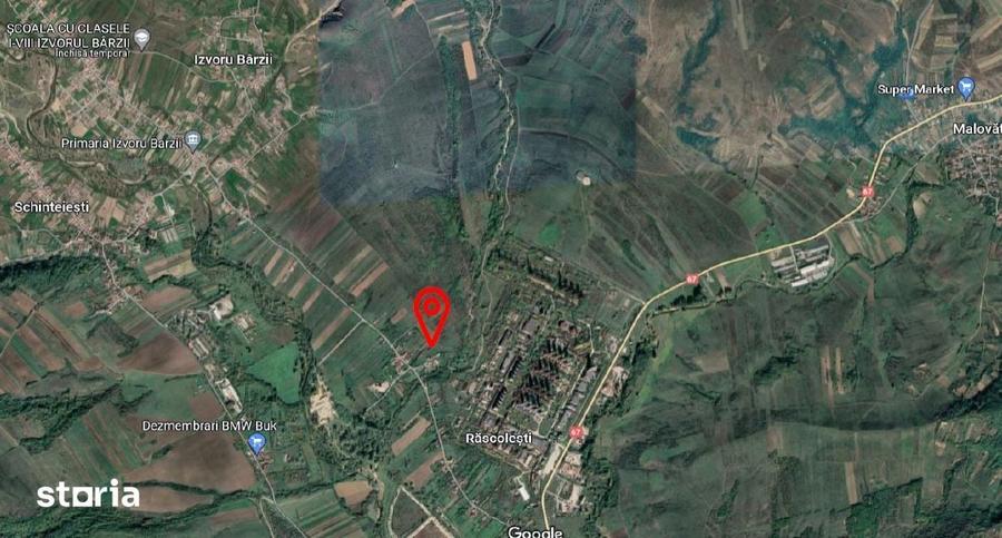 Teren de 1501 mp, în Izvoru Bârzii