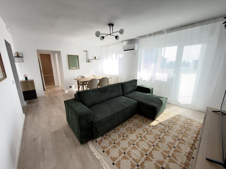 Apartament cu 2 camere semidecomandat, mobilat în Dorobanți