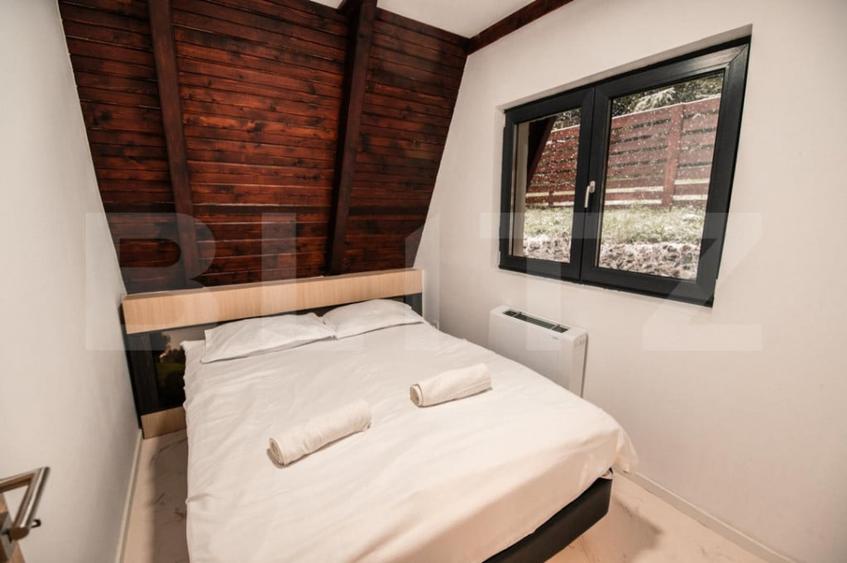 Cabana A-Frame, 195 mp utili, 600 mp teren, Sauna & Ciubar - 11