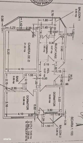 Apartament cu 3 camere decomandat în Ostroveni