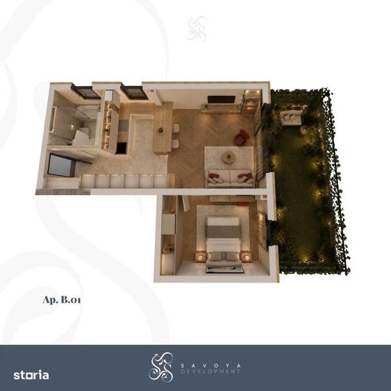 Apartament cu 2 camere în Freidorf