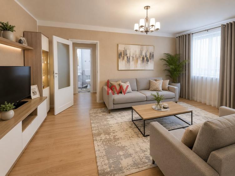Apartament cu 2 camere semidecomandat, mobilat în Podu Roș