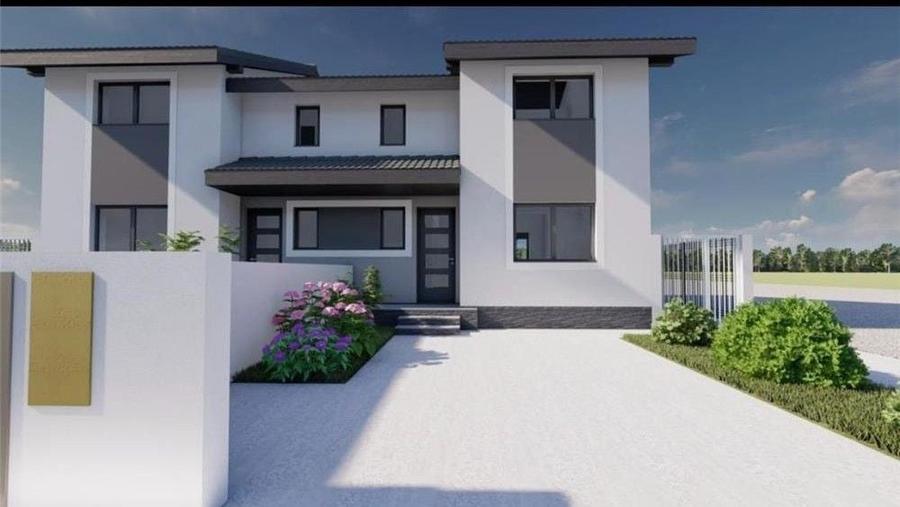 Duplex cu 4 camere cu Canalizare în Săcălaz