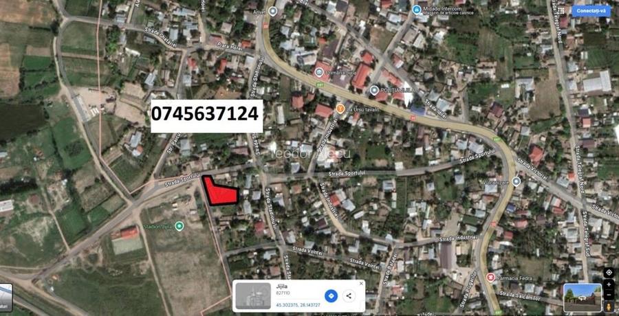 Teren de 1300 mp, în Jijila