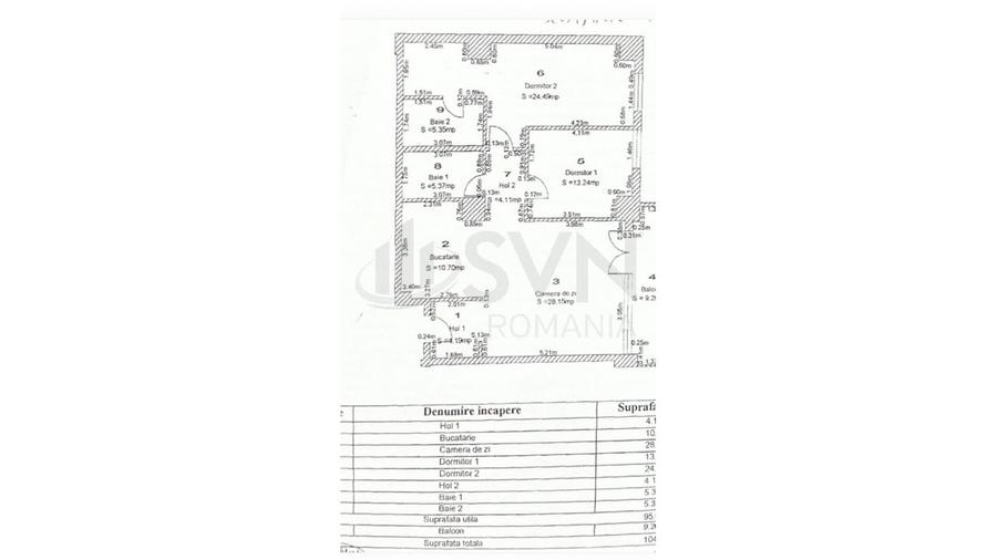 Apartament cu 3 camere decomandat, mobilat în Pipera