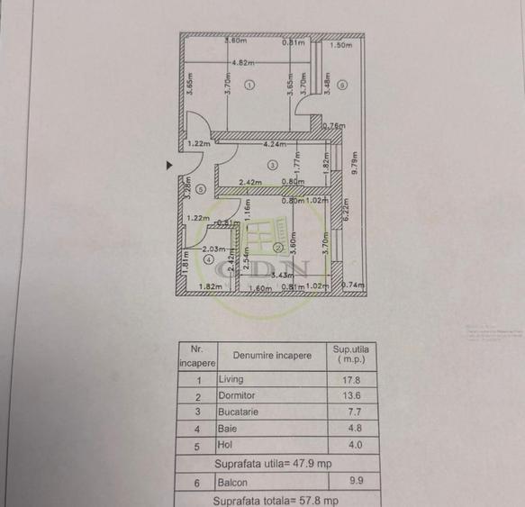 Apartament cu 2 camere decomandat, mobilat în Rahova