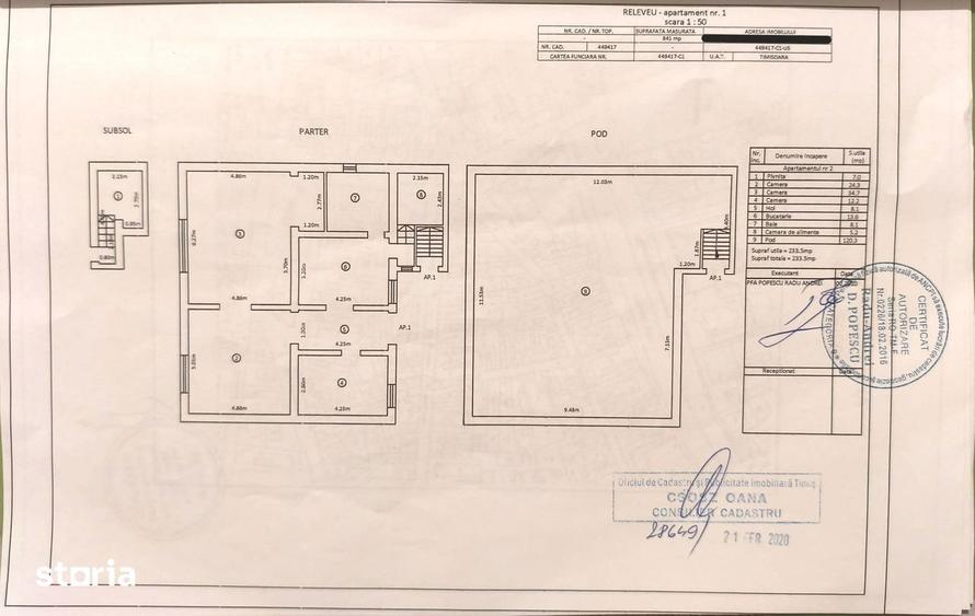 Apartament cu 3 camere în Traian