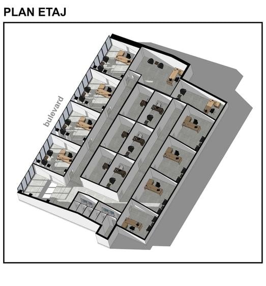 Spațiu comercial, de 860 mp, în Central