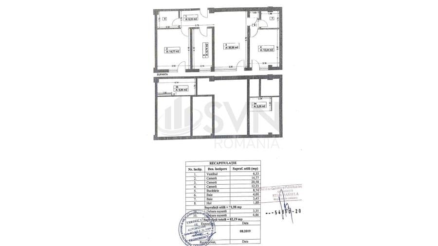 Apartament cu 3 camere decomandat, mobilat în Fundeni