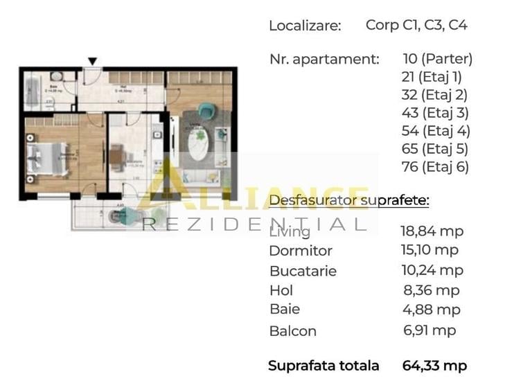 Apartament 2 camere decomandat [ Pasarela Berceni M2] - 6