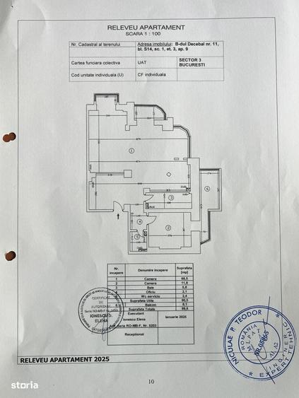 Apartament cu 2 camere decomandat în Exterior Vest
