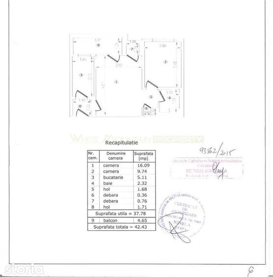 Apartament cu 2 camere, mobilat în Romană