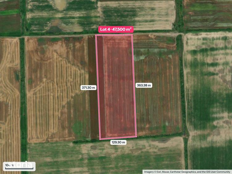 Teren de 47500 mp, în Butimanu