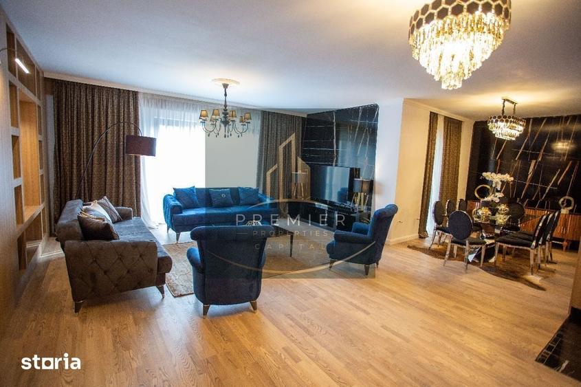 Apartament cu 4 camere decomandat, mobilat în Herăstrău