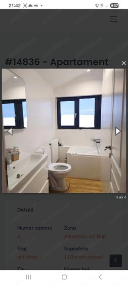 Apartament cu 5 camere semidecomandat în Central