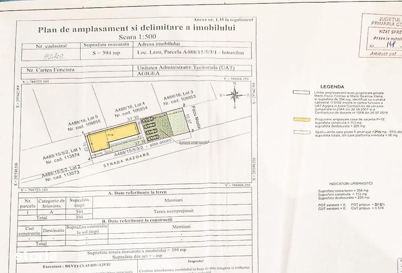 Casă cu 10 camere cu Teren 394 Mp în Agigea