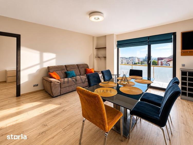 Apartament cu 2 camere semidecomandat, mobilat în Bună Ziua