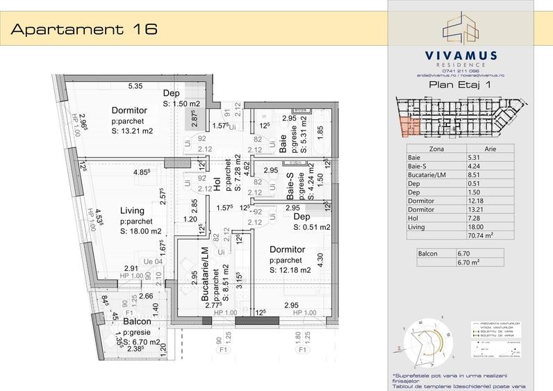 Apartament cu 3 camere în Sânpetru
