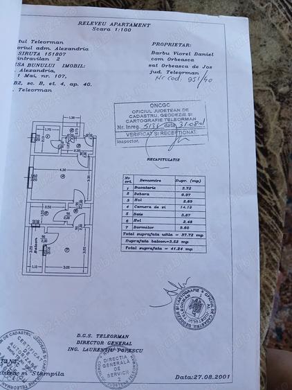 Apartament cu 2 camere semidecomandat în 1 Mai