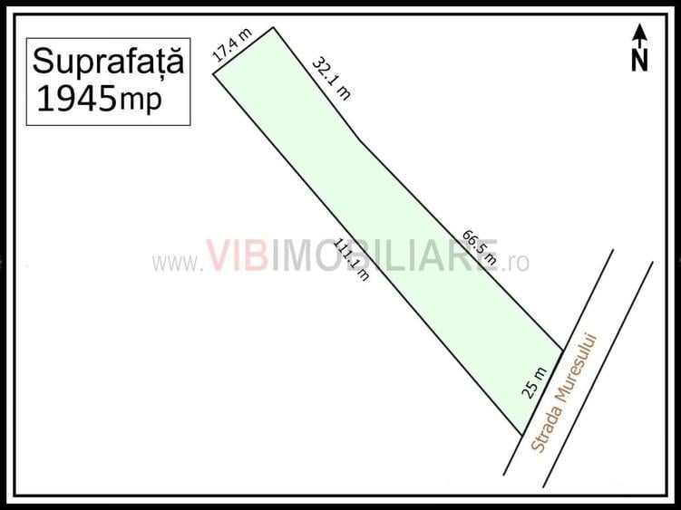 Teren de 1945 mp, în Central