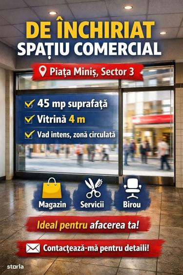 Spațiu comercial, de 45 mp, în Titan
