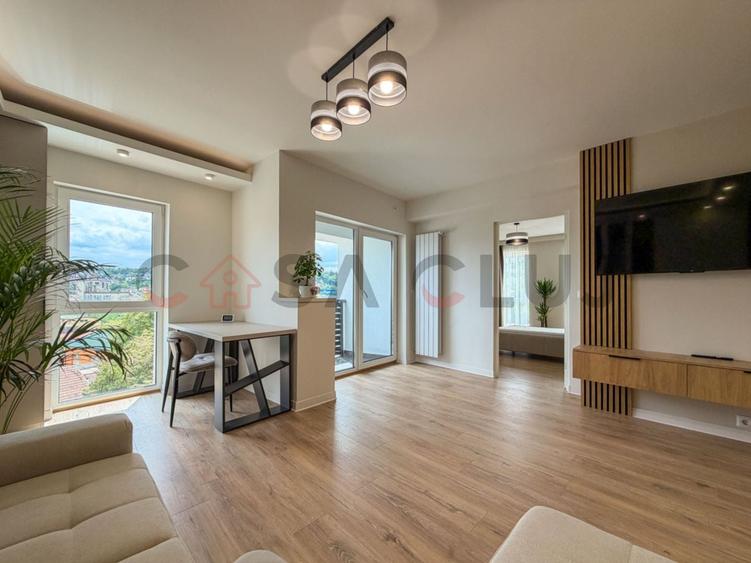 Apartament cu 2 camere semidecomandat, mobilat în Dâmbul Rotund
