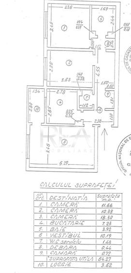 Apartament cu 3 camere decomandat, mobilat în Aviației