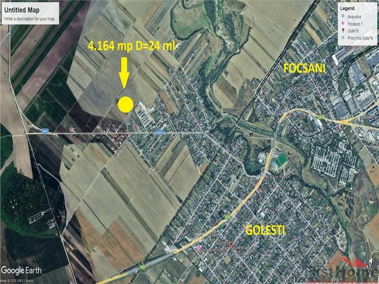 Teren de 4164 mp, în Golești