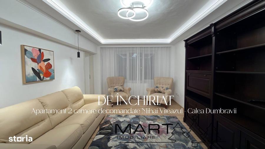 Apartament cu 2 camere, mobilat în Calea Dumbrăvii