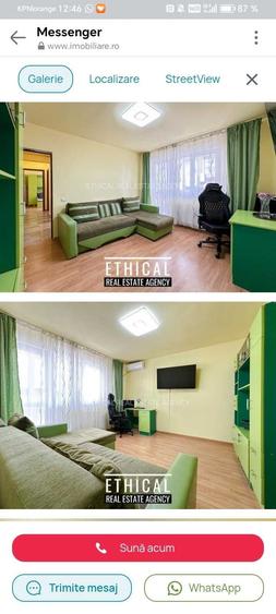 Apartament cu 2 camere decomandat în Sud