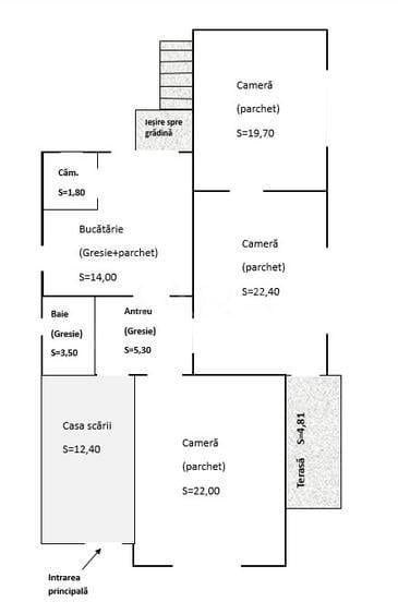 Apartament cu 3 camere decomandat în Andrei Mureșanu