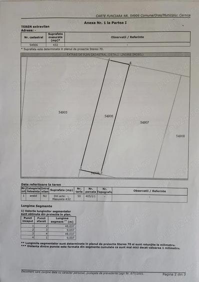 Teren intravilan 2.207 mp Balaceanca,- Cernica, Ilfov 95 mp, direct proprietar - 2