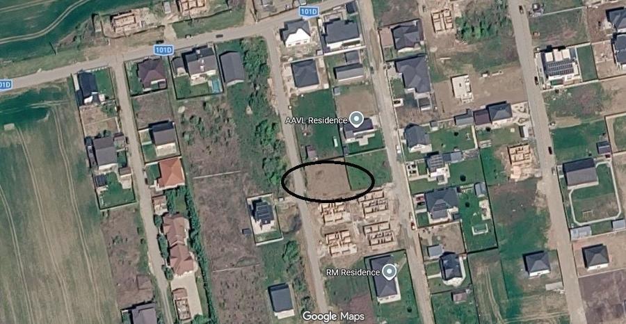 Teren Construcții intravilan de 590 mp, în Balotești