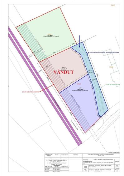 Teren Construcții intravilan de 2930 mp, în Nord